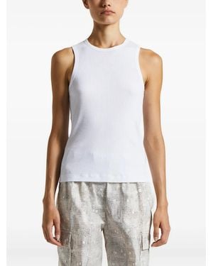 Peserico Ribbed Cotton Top - ホワイト