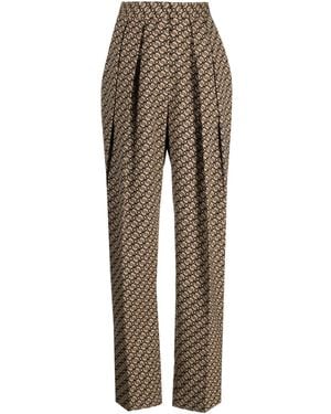 Stella McCartney Straight-Leg Wool-Blend Trousers - Brown