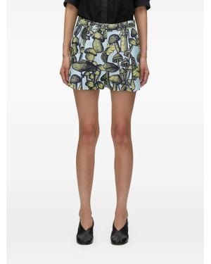 3.1 Phillip Lim Graphic-Print Shorts - Green