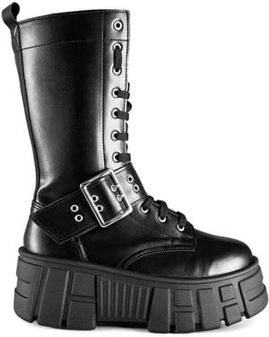 Altercore Maeve Buckle-Detail Boots - Black
