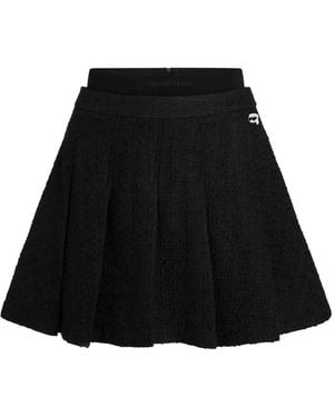 KARL LAGERFELD Minijupe À Design Plissé - Noir