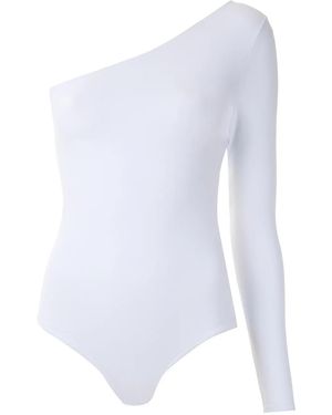 Amir Slama Floral Lace Insert Body - White