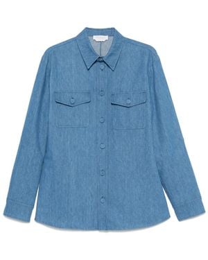 Gabriela Hearst Long Sleeve Shirt - Blue