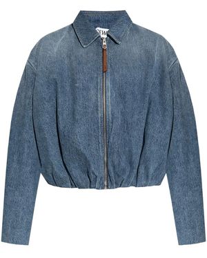 Loewe Veste À Design Drapé - Bleu