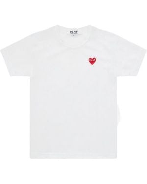COMME DES GARÇONS PLAY Heart-Patch T-Shirt - White