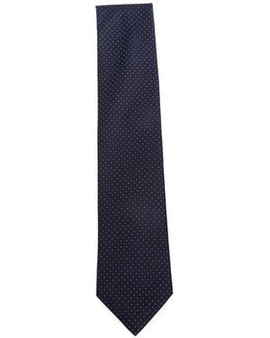 Errico Formicola Polka-Dot Silk Tie - Blue