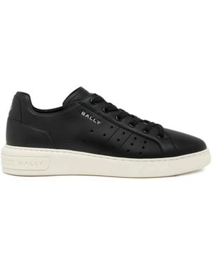 Bally Perforated Leather Trainers - Black