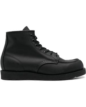 Red Wing Leather Boot Shoes - Black