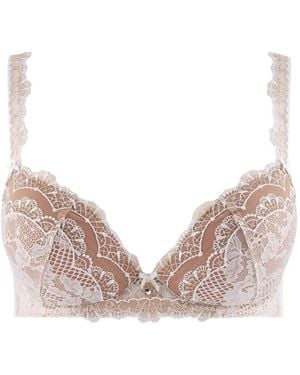 Aubade Soleil Nocturne Lace-Embroidered Bra - Pink