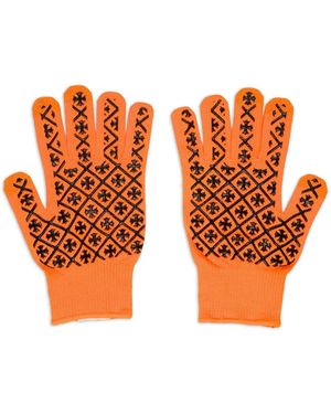 Chrome Hearts Checkmate Work Gloves - Orange