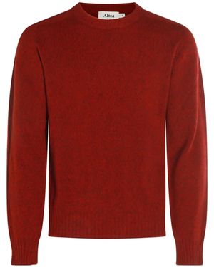Altea Crew-Neck Long-Sleeve Sweater - Red