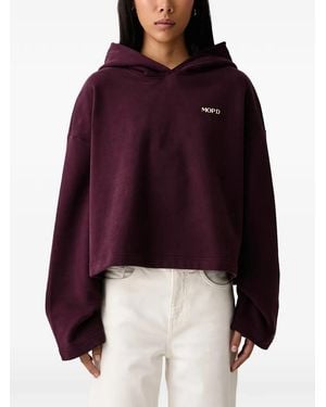 Marc O' Polo Hoodie Crop À Imprimé Graphique - Red