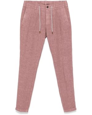 Eleventy Linnen Broek - Rood