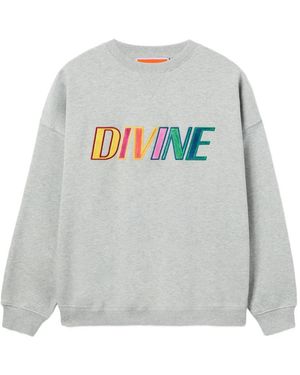La DoubleJ Sweat Off Court À Broderies - Gris