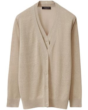 Fabiana Filippi V-Neck Cardigan - Natural
