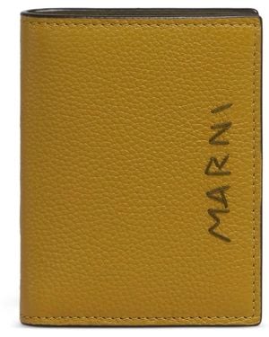Marni Portefeuille En Cuir - Vert
