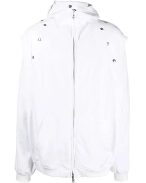 Walter Van Beirendonck Star Zip-Fastening Hoodie - White