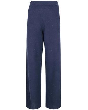 Fabiana Filippi Wide-Leg Sequin Trousers - Blue