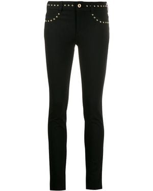 Versace Jeans Couture Stud-Detail Skinny Trousers - Black