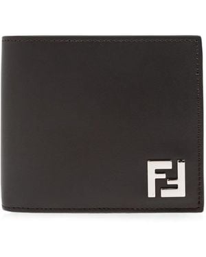 Fendi Ff Portemonnaie Mit Logo-Applikation - Schwarz