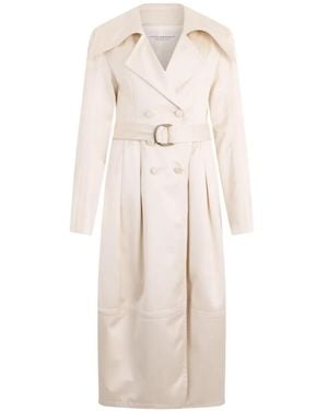 Philosophy Di Lorenzo Serafini Double-Breasted Trench Coat - White