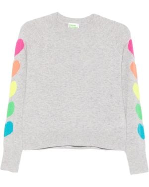 From Future Heart-Intarsia Raglan-Sleeve Jumper - White