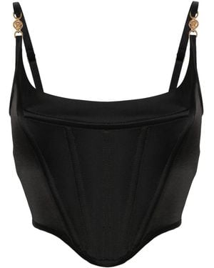 Versace Medusa Corset Top - Black