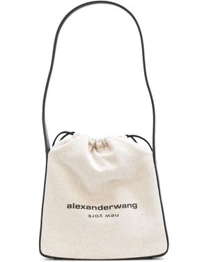 Alexander Wang Large Ryan Bag In Canvas - Natural