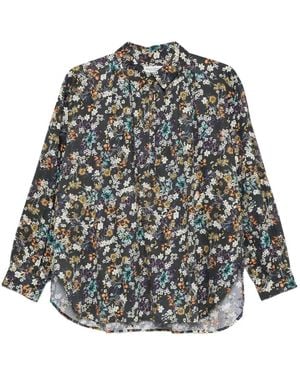Marc O' Polo Floral-Pattern Shirt - Gray
