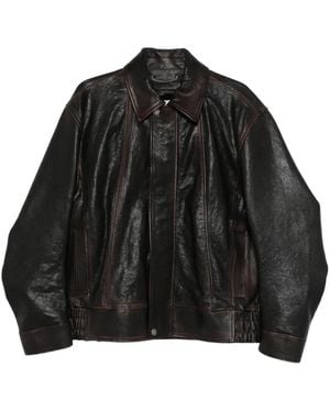 Golden Goose Leather Jacket - Black