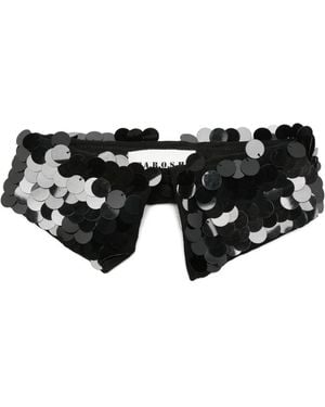 P.A.R.O.S.H. Sequin-Embellished Collar - Black