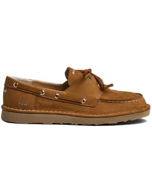 Pànchic Chaussures Bateau À Lacets - Marron