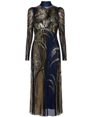 Temperley London Marianna Sequin-Embellished Maxi Dress - Black