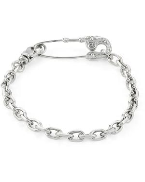 Emanuele Bicocchi Crest Pin Bracelet - White
