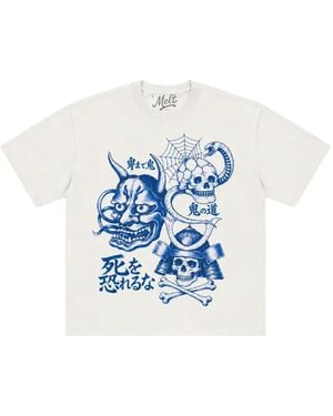 Melt Graphic-Print T-Shirt - Blue