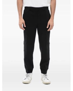 Neil Barrett Drawstring-Waist Cotton Cargo Track Trousers - Black