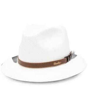 Borsalino Country Panama Extra-Fine Wide-Brim Hat - White