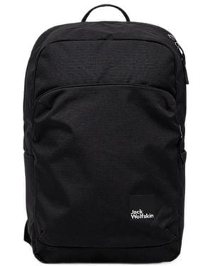Jack Wolfskin Terraview Ripstop Logo-Patch Backpack - Black