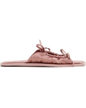 Carlotha Ray Quilted Flat Sandals - Pink