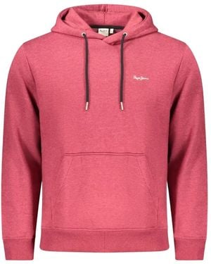 Pepe Jeans Logo-Detail Hoodie - Pink