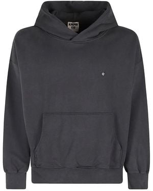 A PAPER KID Logo-Patch Hoodie - Gray