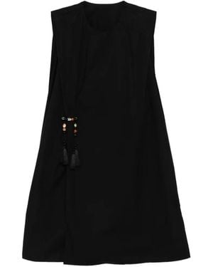 JNBY Robe Ornée De Perles Et De Pompons - Black