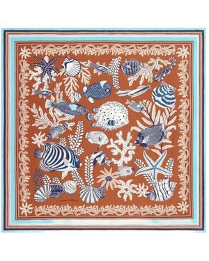 Inoui Edition Inoui Schal Mit Square Sea-Print - Pink