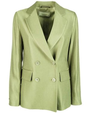 Peserico Double-Breasted Blazer - Green