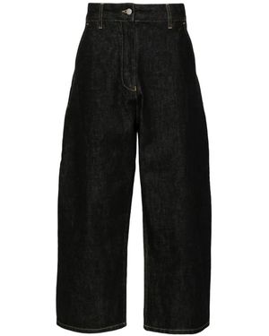 Studio Nicholson Chalco Cropped Denim Jeans - Black
