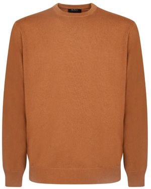 Dell'Oglio Crew-Neck Fine-Knit Jumper - Brown