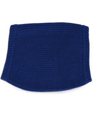Luxury Supply Ribbed-Knit Balaclava - Blue