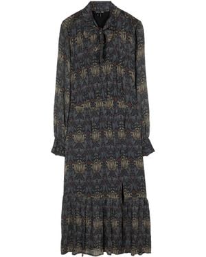PAIGE X Morris & Co. Koralina シルクドレス - ブラック