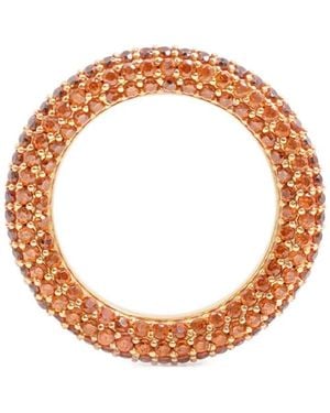 Izabel Display Gouden Ring Met Pavé-Zetting - Wit