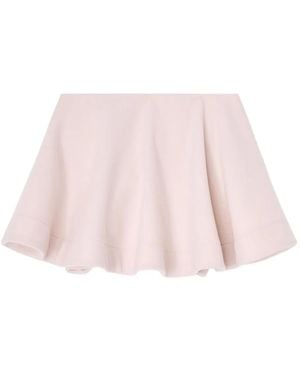 Ganni Flared Mini Skirt - Pink
